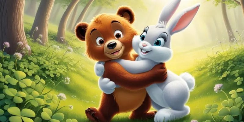 Charlie hug rabbit