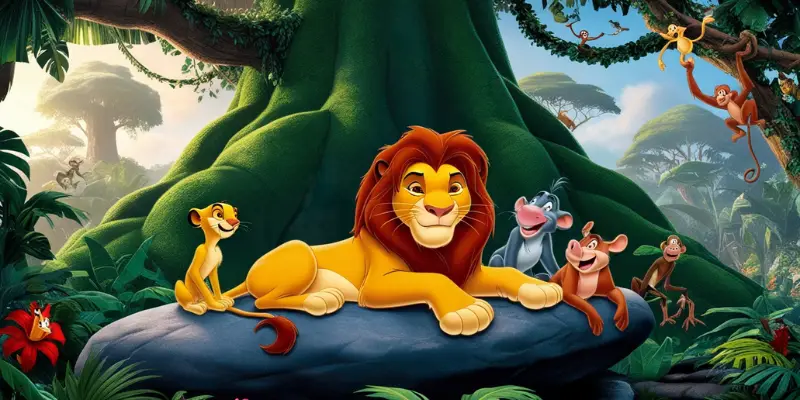 lion with monkey