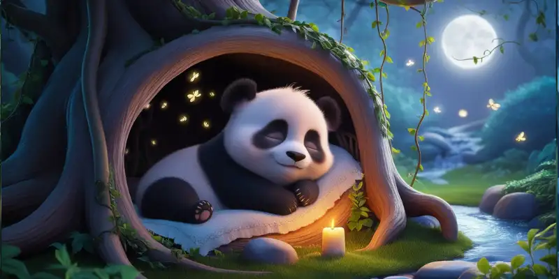 panda seeping