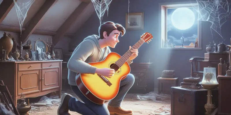 playing guittar